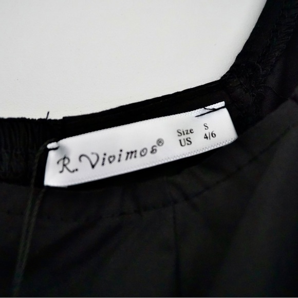 R.VIVIMOS Square Neck Mini Dress - Picture 3 of 3